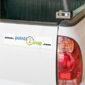 points2shopのバンパーステッカー バンパーステッカー (トラック上)