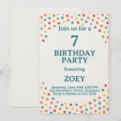 Points Birthday Party  招待状 (正面/裏面)