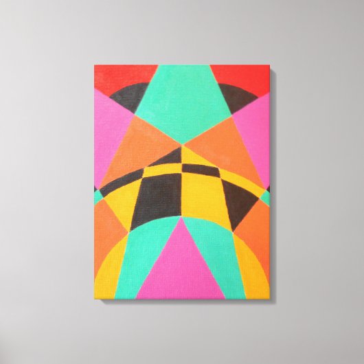 Points of Green Balance Modern Canvas Print キャンバスプリント (正面)