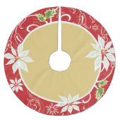 Pointsetta |の赤い木のスカート ブラッシュドポリエステルツリースカート (正面)