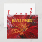 「POINTSETTIA」の招待 招待状 (正面/裏面)