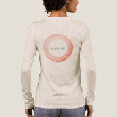Poised Not Passive Ballet Enso Minimalist Ballet トライブレンドＴシャツ (背面)