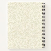Poised & Powerful Ivory and Gold Spiral Notebook ノートブック (裏面)