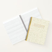 Poised & Powerful Ivory and Gold Spiral Notebook ノートブック (内部)
