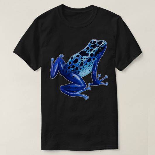 Poison Dart Frog  Blue  Amphibian  I Love Frogs  Tシャツ (デザイン正面)