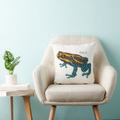 Poison dart frog cartoon illustration クッション (椅子)