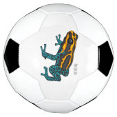 Poison dart frog cartoon illustration  サッカーボール (回転)