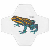 Poison dart frog cartoon illustration  サッカーボール (フラット)