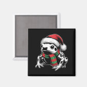 Poison Dart Frog Xmas Santa Hat Scarf Christmas Co マグネット (正面/裏面)