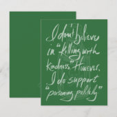 Poisoning Politely ノートカード (正面/裏面)