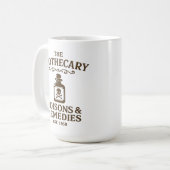 Poisons & Remedies Coffee Mug – Apothecary-Style コーヒーマグカップ (正面左)