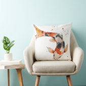 🐟 Poisson Koi en Aquarelle : Harmonie en Mouvemen クッション (椅子)