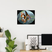 Poissons Volants：エチュードI ARTプリント超純魚 ポスター (ホームオフィス)