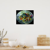 Poissons Volants: Etude II ARTプリント飛んでいる魚 ポスター (キッチン)