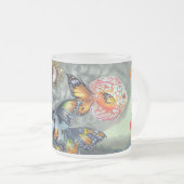 "Poissons Volants: Laの髪型の"マグ フロストグラスマグカップ (正面右)