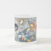 "Poissons Volants: Laの髪型の"マグ フロストグラスマグカップ (中央)