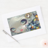 "Poissons Volants: La Coiffure" Sticker 長方形シール (封筒)