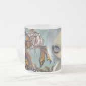 "Poissons Volants: Leポアソンライオンの"マグ フロストグラスマグカップ (正面左)