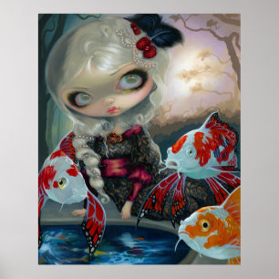 Poissons Volants Le Bassin des Carpesの芸術のプリント ポスター