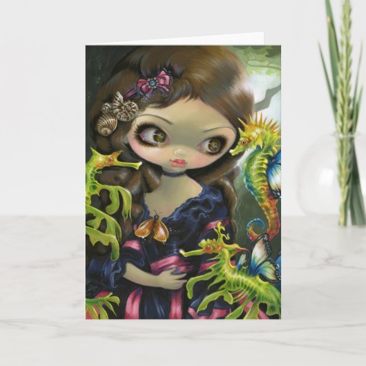 Poissons Volants: L'Hippocampe"グリーティングカード カード (正面)