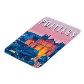 Poitiersフォトヴィンテージ マグネット (左側)