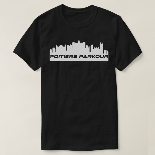 Poitiers Parkourシティロゴ Tシャツ (デザイン正面)
