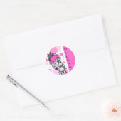 Pok-a-dots Nプードル – カスタマイズ可能 ラウンドシール (封筒)