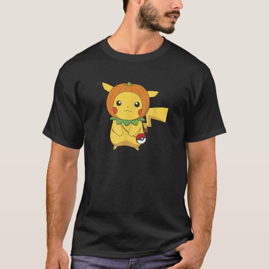 Pok mon Halloween Pikachu Pumpkin Costume  Tシャツ (正面)