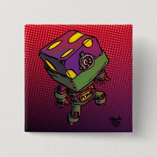 Poka 缶バッジ (正面)