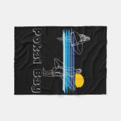 Pokai Y Surfing Beach Surf Guy Girl  フリースブランケット (正面(横))