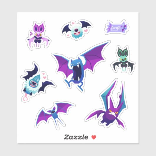 Pokebats stickers シール (シート)