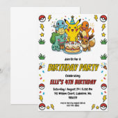 Pokémon Birthday Invitations 招待状 (正面/裏面)