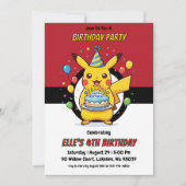 Pokémon Birthday Invitations 招待状 (正面)