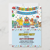 Pokémon Birthday Invitations 招待状 (正面)