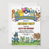 Pokémon Birthday Invitations 招待状 (正面)