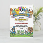 Pokémon Birthday Invitations 招待状 (スタンド正面)