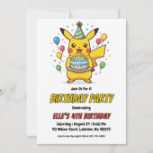 Pokémon Birthday Invitations 招待状 (正面)