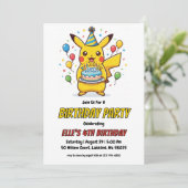 Pokémon Birthday Invitations 招待状 (スタンド正面)