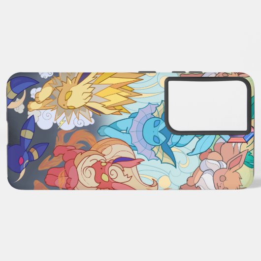 Pokémon Évoli – Douceur, Style et Nostalgie ! Samsung Galaxyケース (左側面)
