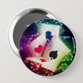 Poker 缶バッジ (正面&裏面)