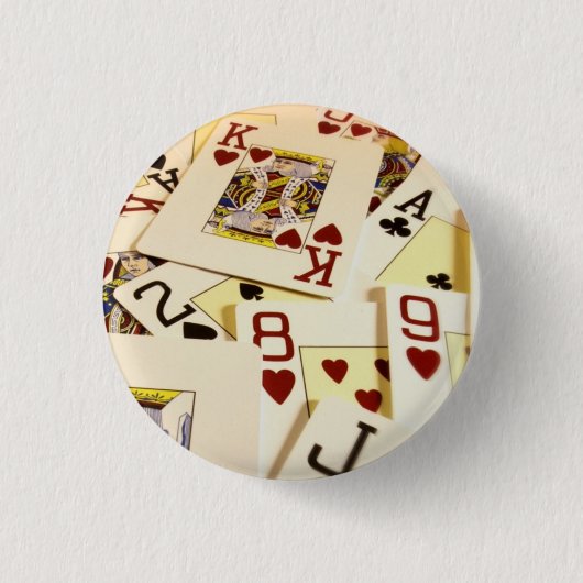 POKER 缶バッジ (正面)