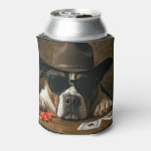 Poker Black Jack Western Pitbull Cute 缶クーラー (缶裏面)