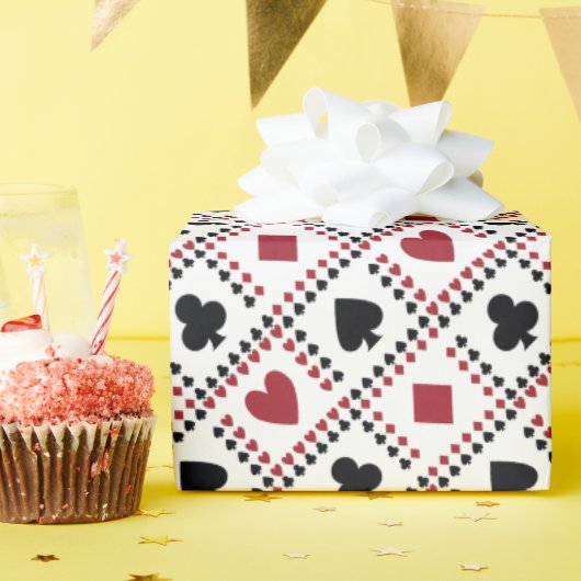 Poker Card Theme Wrapping Paper ラッピングペーパー (誕生日パーティー)