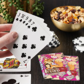 Poker Cards : Trust Me I Lied (magenta) トランプ (インサイチュ)