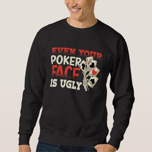 Poker Casino Poker Player Gambling Roulette Retire スウェットシャツ (正面)