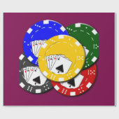 Poker Chip ラッピングペーパー (フラット)