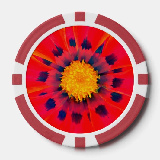 Poker Chip   ABSTRACT FLORA ポーカーチップ (正面)