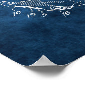 Poker Chip Patent Design Wall Decor Art no. 4 ポスター (角)