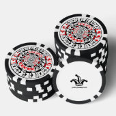 Poker chip with unique design. ポーカーチップ (積み重ね)