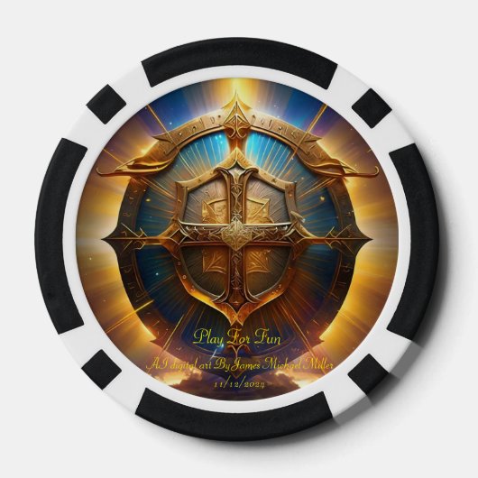 Poker Chips By James Michael Miller 5/14/2024 ポーカーチップ (裏面)